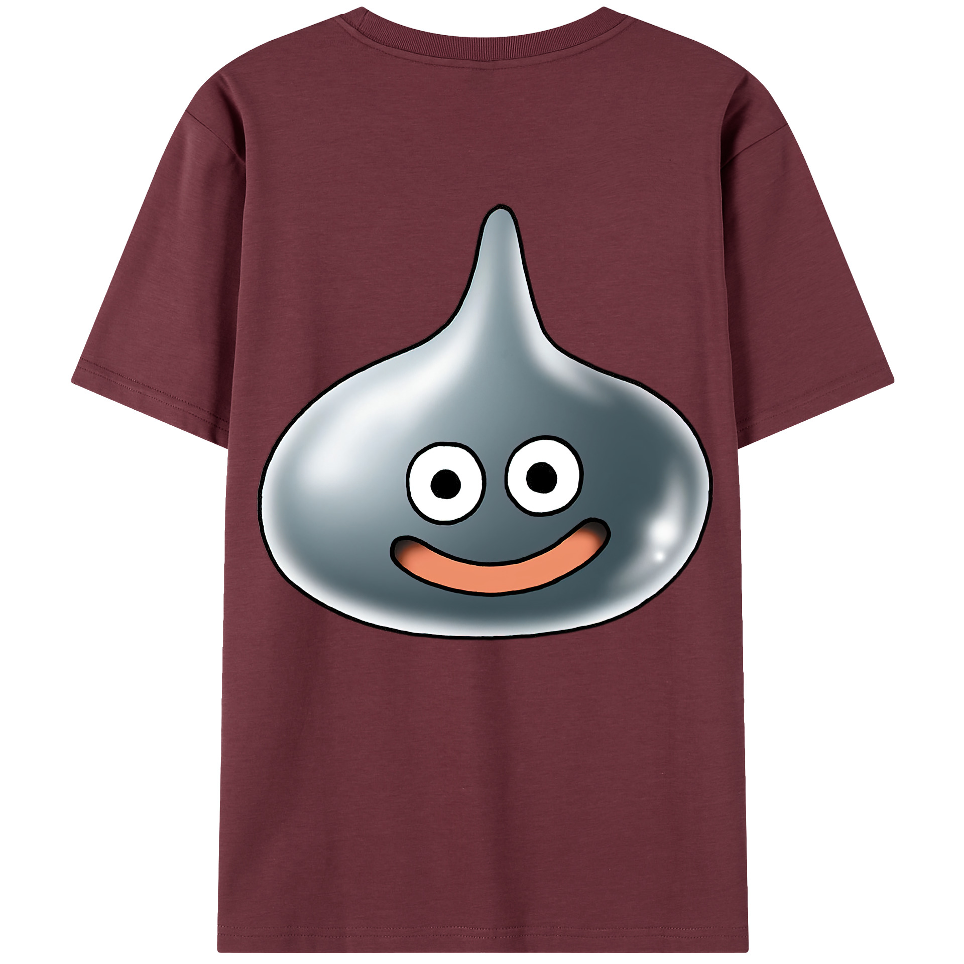 （画像用） ドラゴンクエスト Doragon Kuesuto Dragon Quest 綿100％半袖Tシャツ（背面プリント）